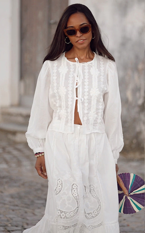 LUDOVICA PEARL BLOUSE