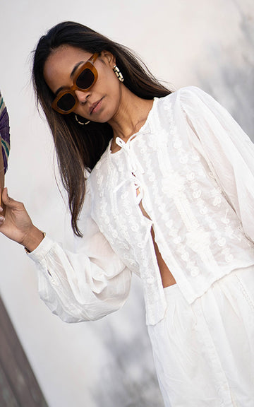 LUDOVICA PEARL BLOUSE
