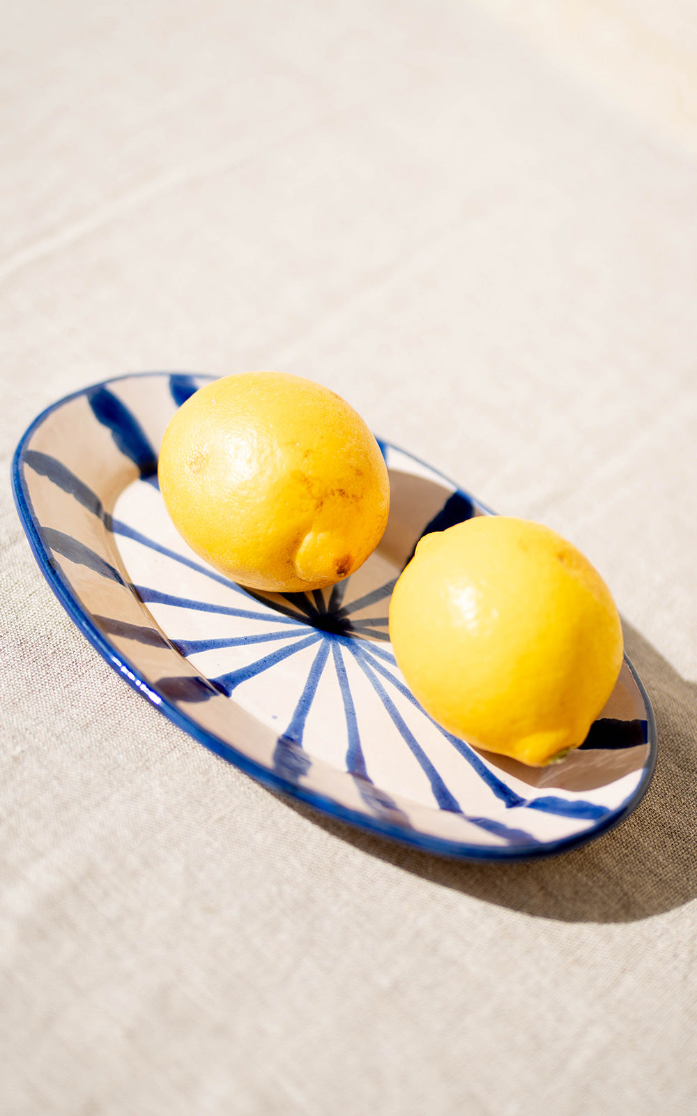 BLUE DESSERT PLATE