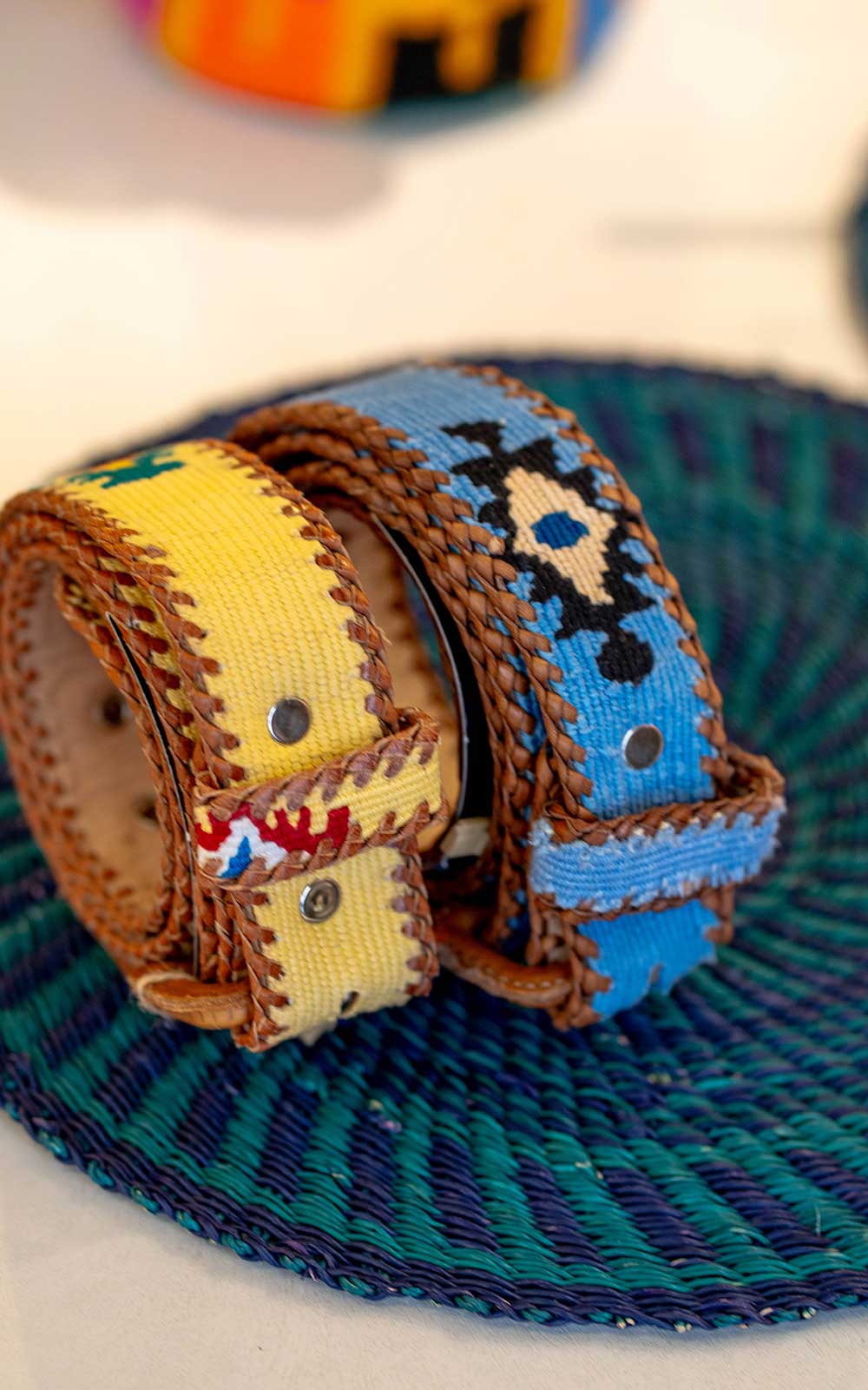SKY BLUE ETHNIC BELT
