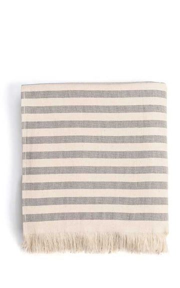 TOALLA BARRA GRIS 70X130