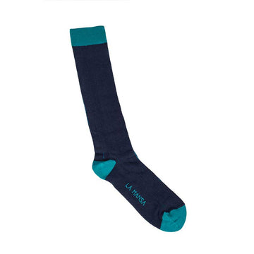 Turquoise green blue sock