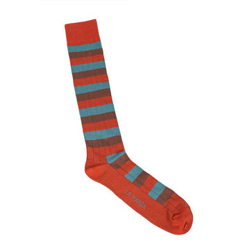 Orange striped sock