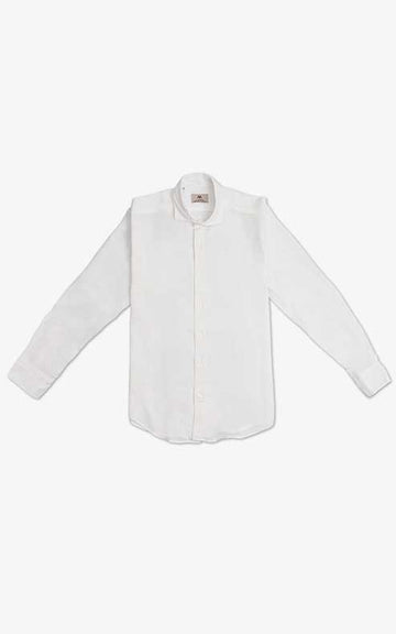 CAMISA LINO MEZCLA BLANCA