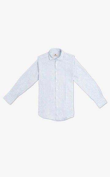 Striped Linen Blend Shirt