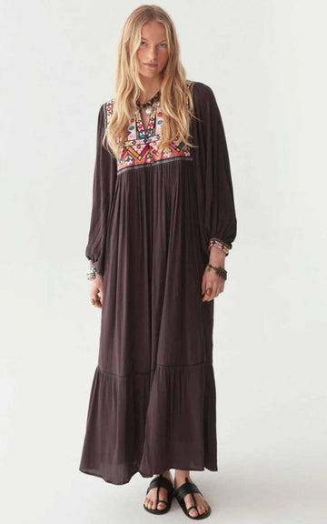 SASHA ANTHRACITE DRESS
