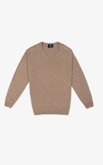 JERSEY DE PICO BEIGE TOSTADO