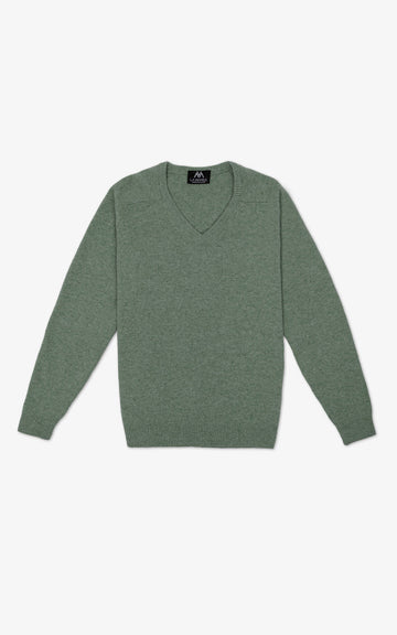 JERSEY DE PICO VERDE GRISÁCEO