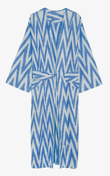 SUMMER KAFTAN IKAT BOW SKY