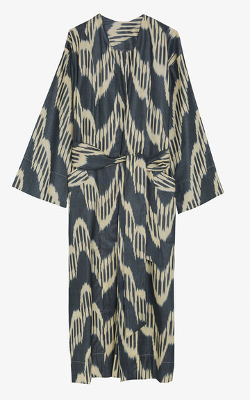 SUMMER KAFTAN IKAT BLACK NIGHT