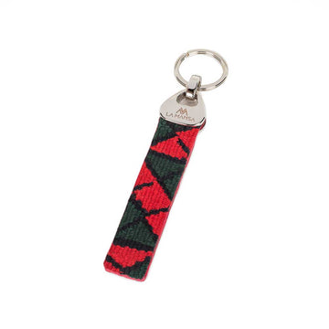 Rhombus Mayan keychain red green english