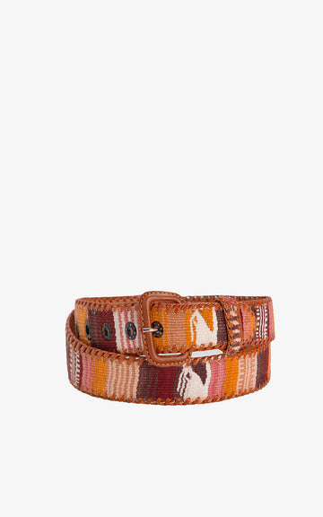 Brown Zebra Ethnic Belt