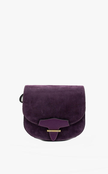 Purple Half Moon Bag