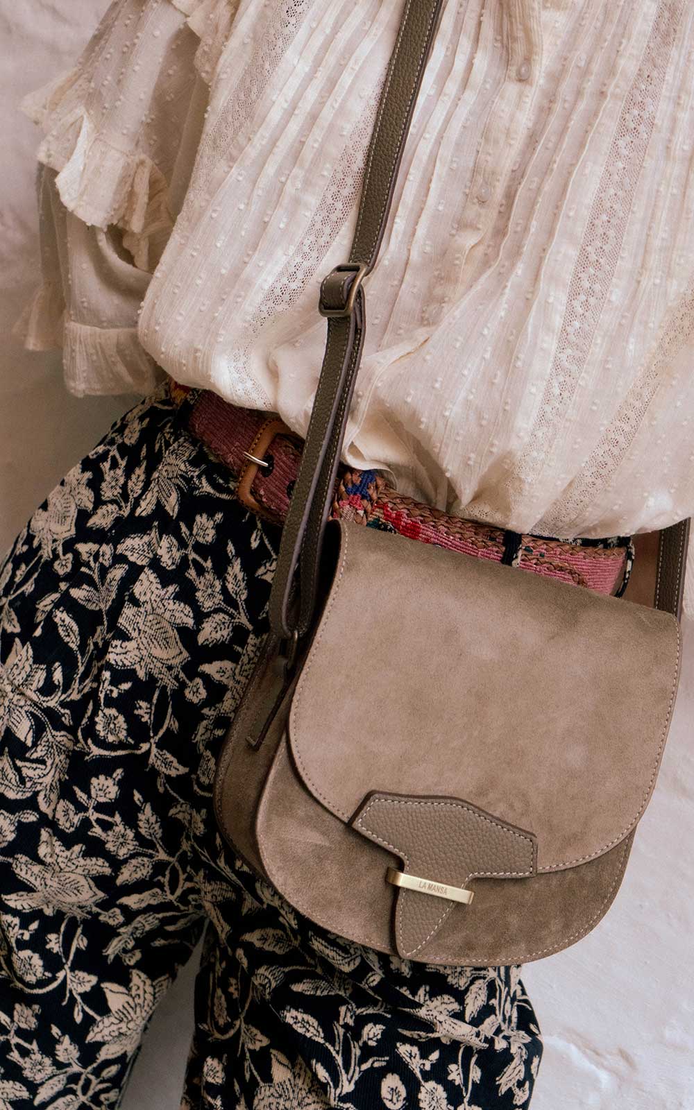 Old Pink Ethnic Belt