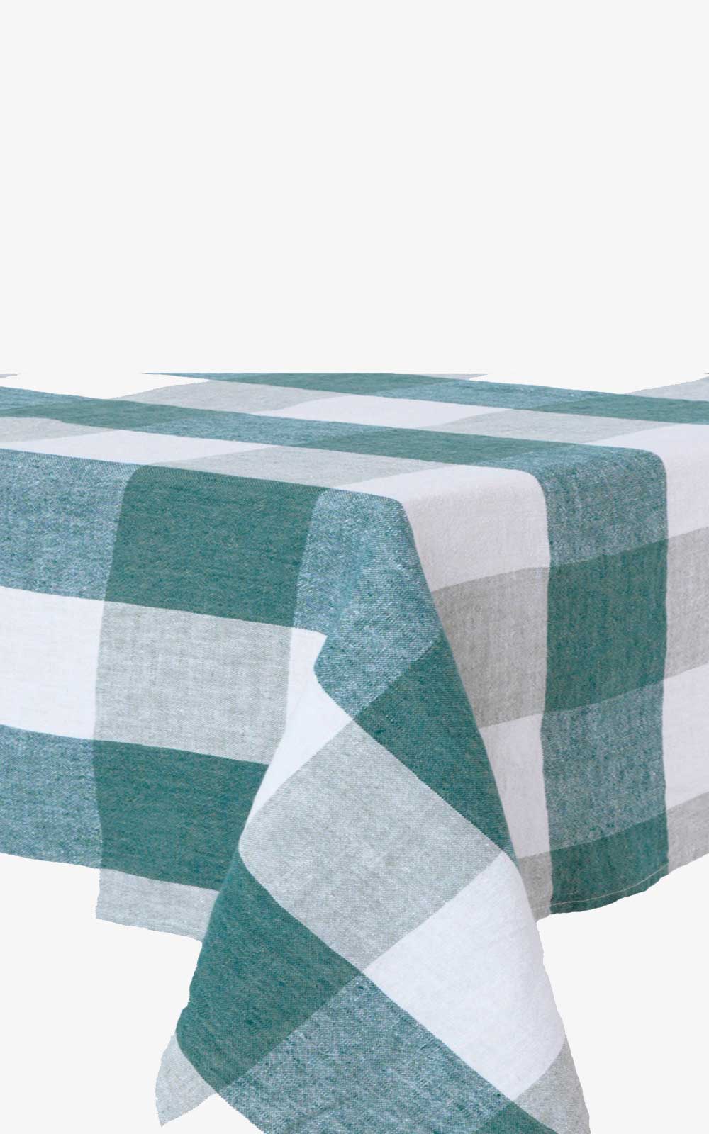 BLUE CHECKED TABLECLOTH 160X300 cm