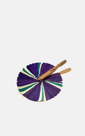 PURPLE TURQUOISE PAI PAI FAN