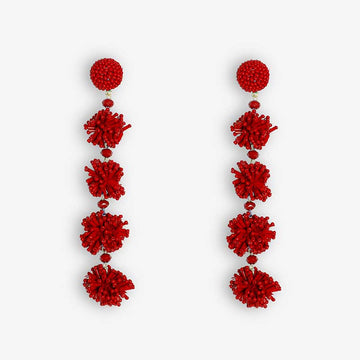 Red Bhakti Earring