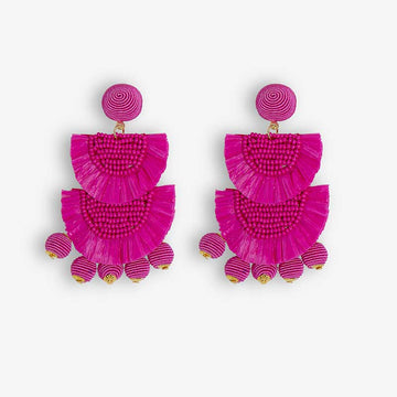 Pendiente Ranya Fucsia