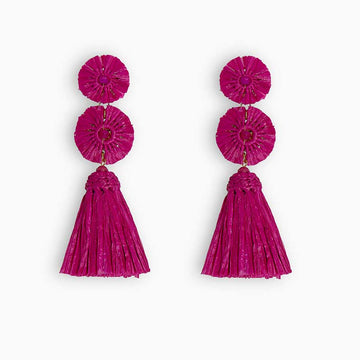 Pendiente Zoya Fucsia