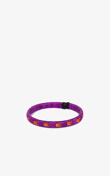 WENGUE BRACELET 5MM ORANGE BOOUGANVILLA