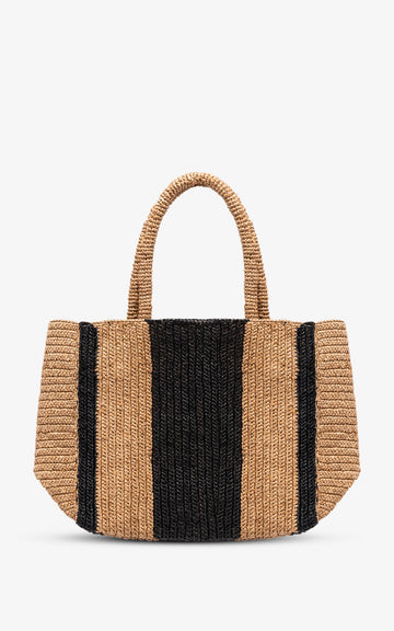 Raffia bag SISSI L RED