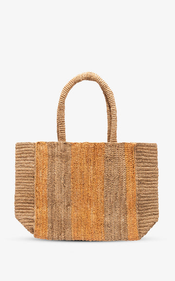 Raffia bag SISSI L RED