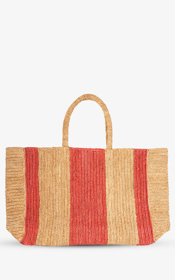 Black SISSI XL raffia bag