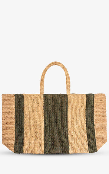 Black SISSI XL raffia bag