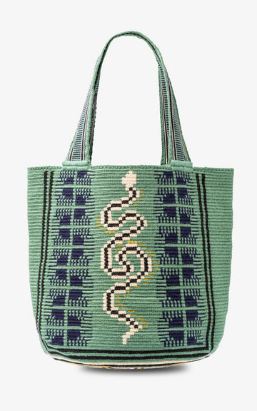 Wayuu Green Serpent Totem