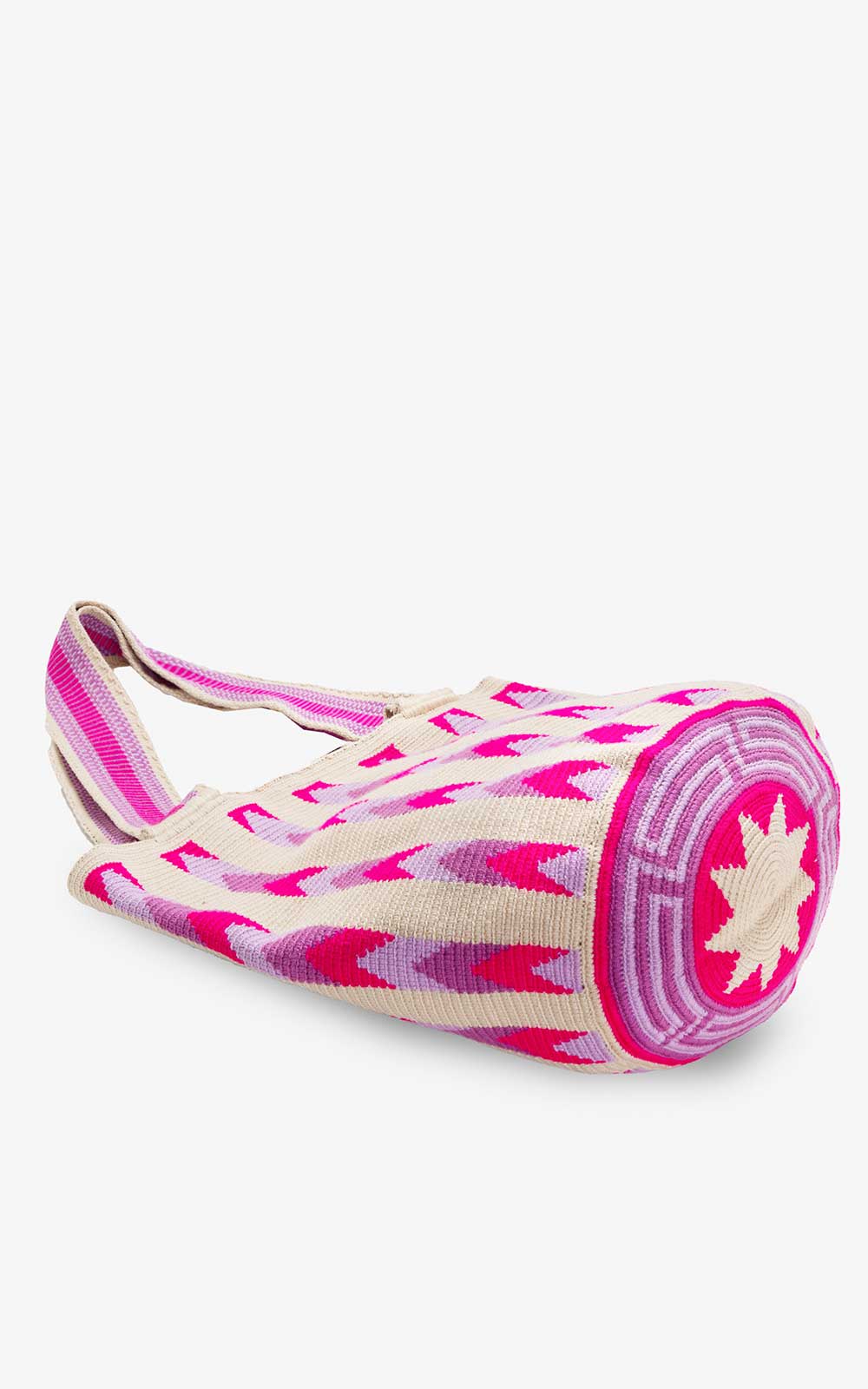 Bolso Wayuu Totem Zigzag Purple