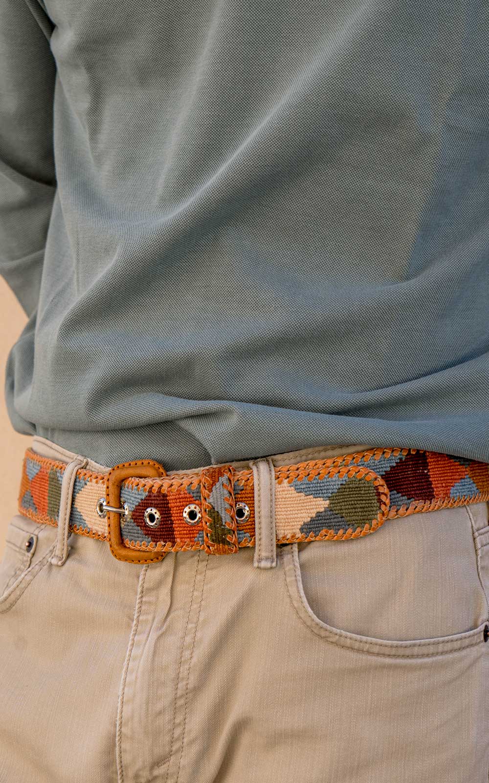 GREEN TRIANGLE ETHNIC BELT
