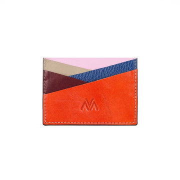 Red Tricolor Card Holder