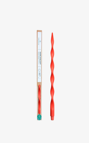 Red Spiral Candle