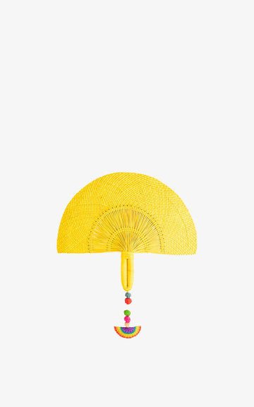 ABANICO DE IRACA AMARILLO