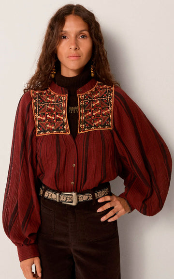 BLUSA ZAMIRA PUMPKINS SAFFRON