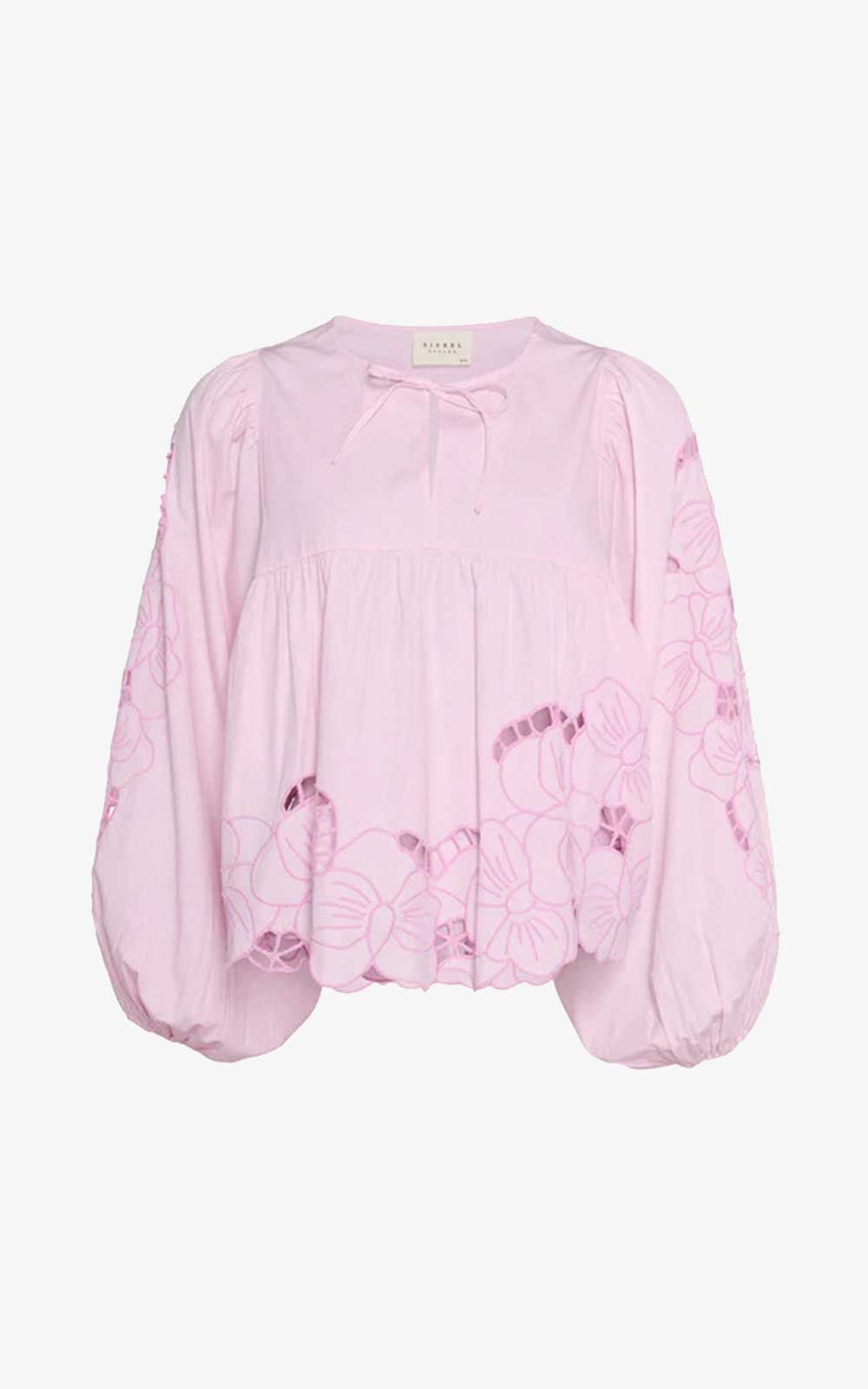 CORAL CHERRY BLOSSOM SHIRT