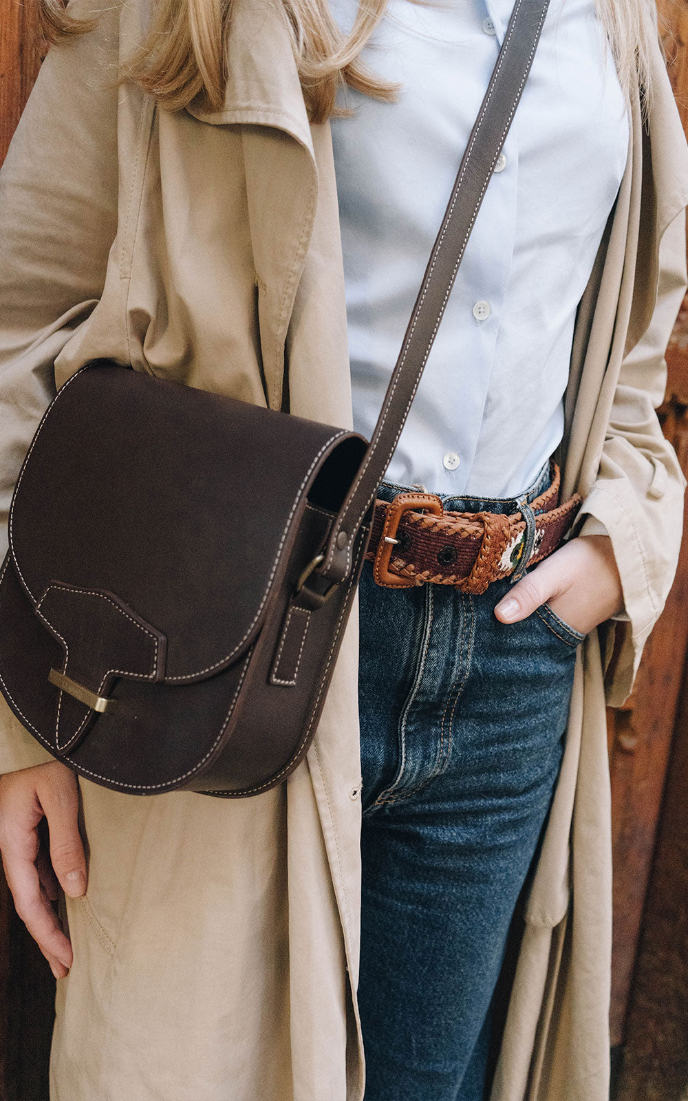 Chocolate Brown Ethnic Belt