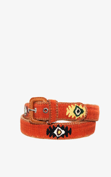 TERRACOTTA ETHNIC BELT