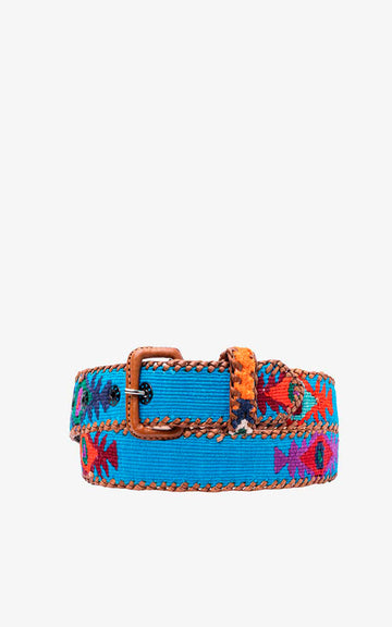 SKY BLUE ETHNIC BELT