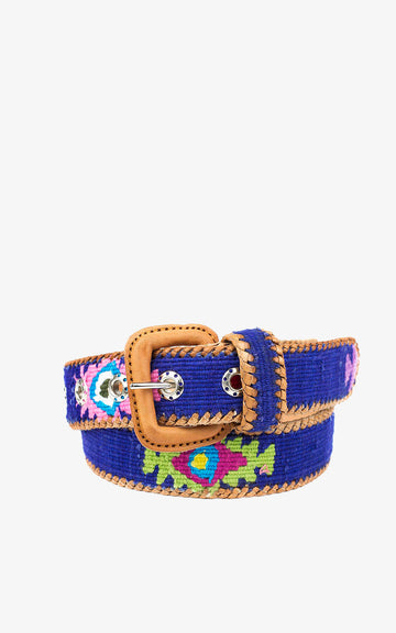 Blue Ethnic Belt France