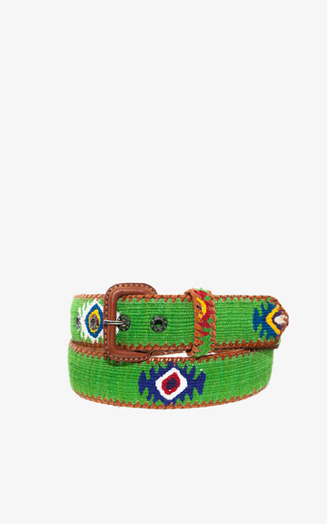GREEN ETHNIC BELT