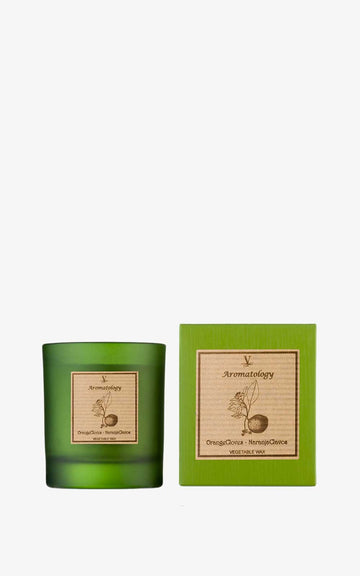 ORANGE AND CLOVE AROMATOLOGY CANDLE