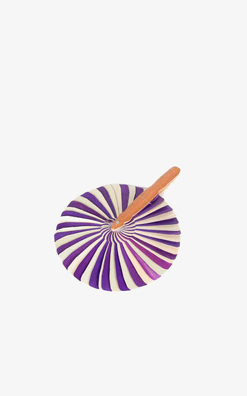 PURPLE PAI PAI FAN ECRU