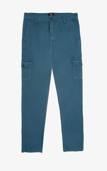 PANTALÓN CARGO AZUL