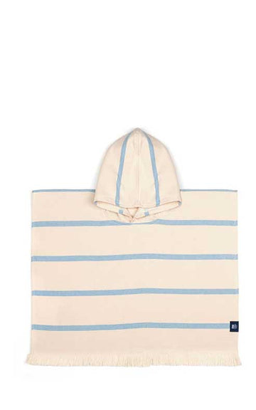 PONCHO DE PLAYA BOA NOVA AZUL CLARO