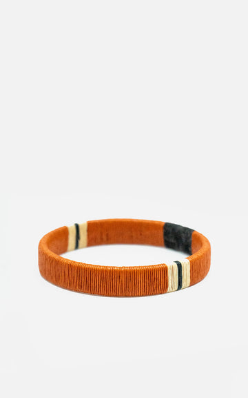 PULSERA WENGUE 10mm Naranja