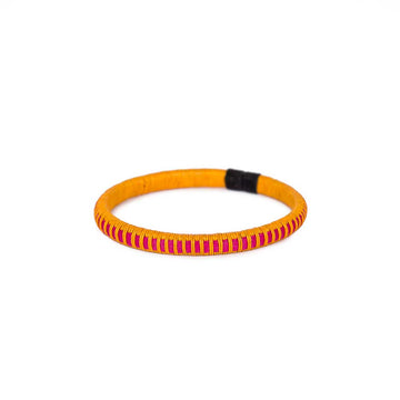 Pink Stripe Orange Wenge Bracelet