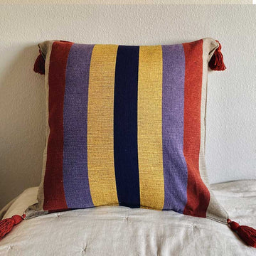 Lilac Mustard Cushion 60x60