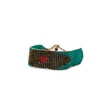 Rain Bracelet Green Brown