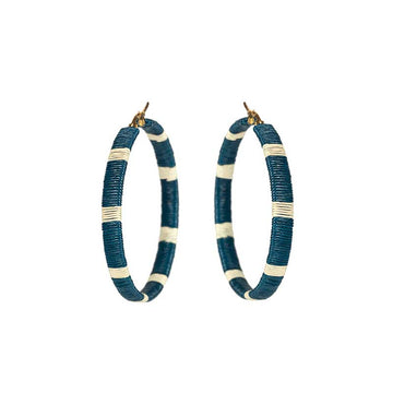 Blue Benedicte Hoop Earring